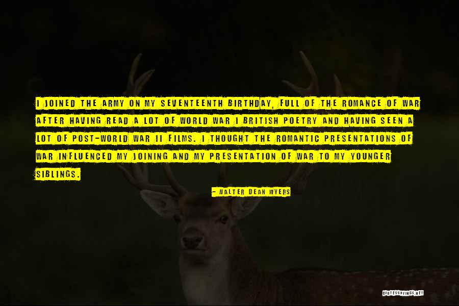 Romantic Poetry Quotes By Walter Dean Myers Romantic Poetry Quotes By Walter Dean Myers