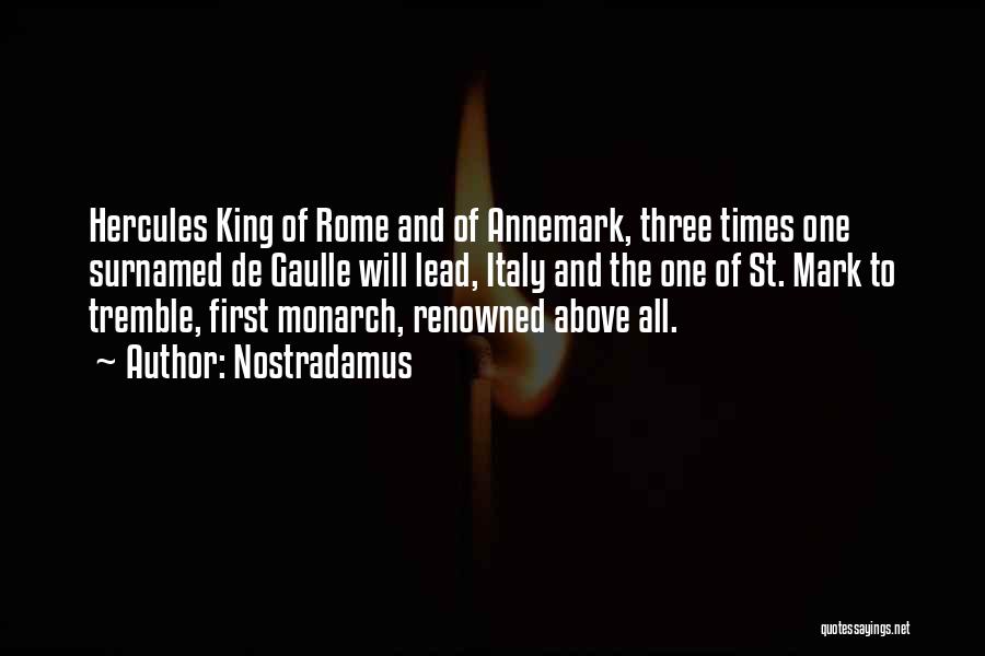 Rome Italy Quotes By Nostradamus