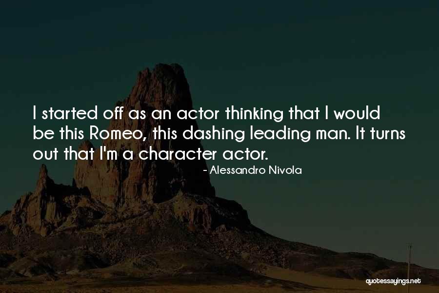 Romeo Character Quotes By Alessandro Nivola