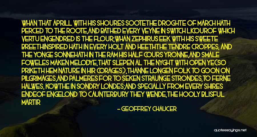 Rompeolas En Quotes By Geoffrey Chaucer