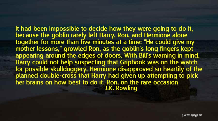 Ron And Hermione Best Quotes By J.K. Rowling