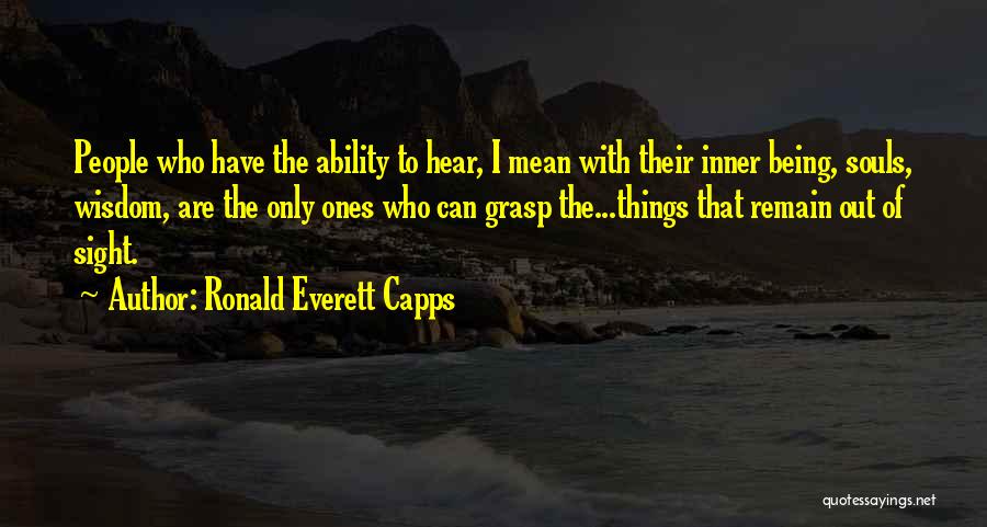Ronald Everett Capps Quotes 1455515