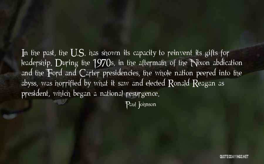 Ronald Reagan Leadership Quotes By Paul Johnson Ronald Reagan Leadership Quotes By Paul Johnson