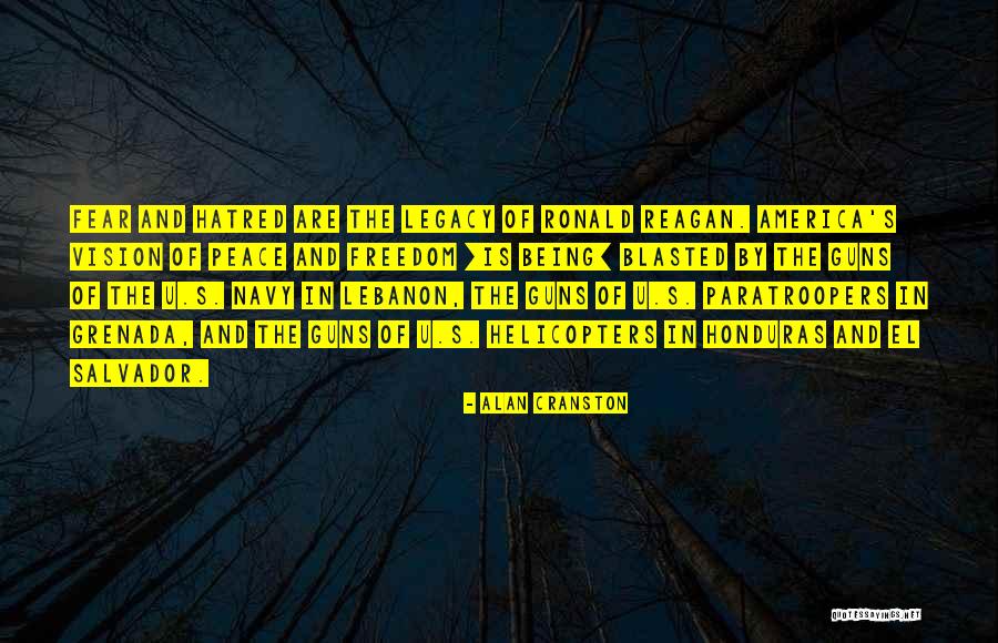 Ronald Reagan Lebanon Quotes By Alan Cranston Ronald Reagan Lebanon Quotes By Alan Cranston