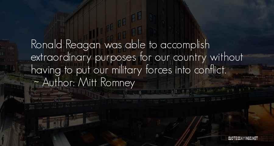 Ronald Reagan Military Quotes By Mitt Romney