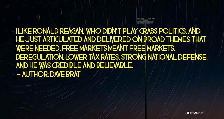 Ronald Reagan Tax Quotes By Dave Brat