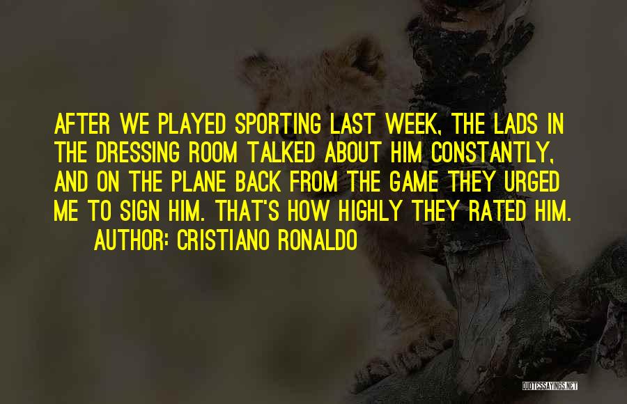 Ronaldo's Quotes By Cristiano Ronaldo