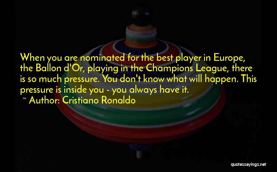 Ronaldo's Quotes By Cristiano Ronaldo