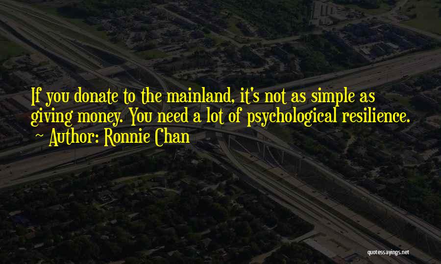 Ronnie Chan Quotes 450582