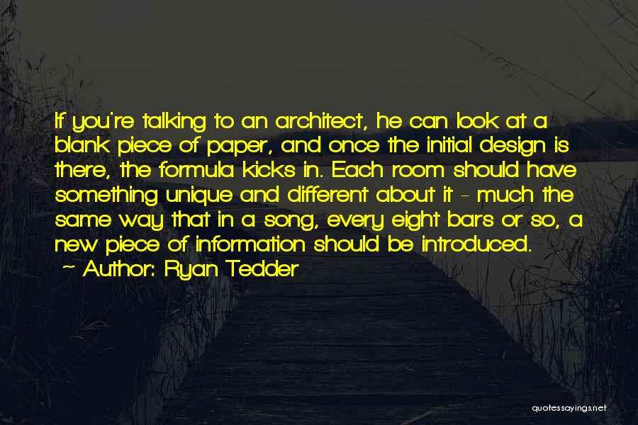 Room Design Quotes By Ryan Tedder
