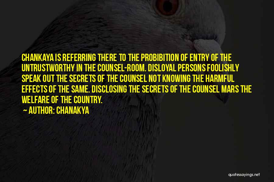 Room Entry Quotes By Chanakya