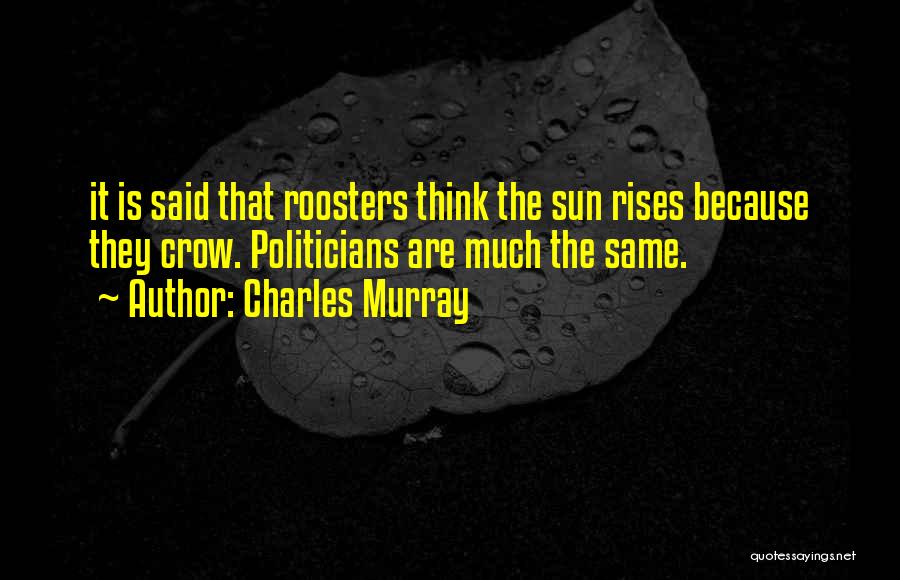 Roosters Quotes By Charles Murray