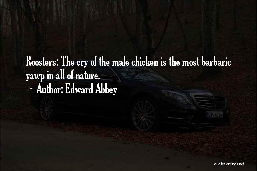 Roosters Quotes By Edward Abbey