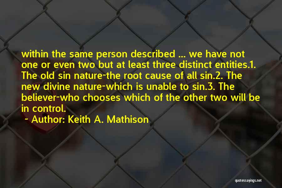 Root Cause Quotes By Keith A. Mathison