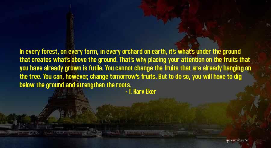 Roots And Fruits Quotes By T. Harv Eker Roots And Fruits Quotes By T. Harv Eker