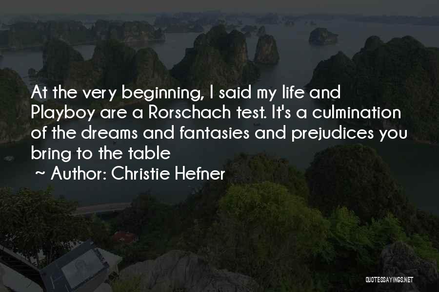 Rorschach Test Quotes By Christie Hefner