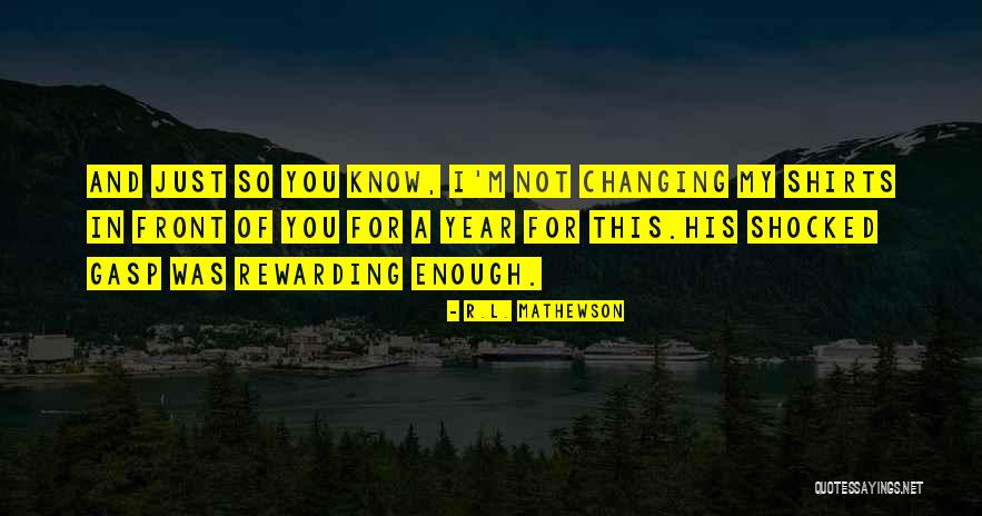 Rory James Quotes By R.L. Mathewson Rory James Quotes By R.L. Mathewson