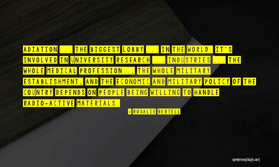 Rosalie Bertell Quotes 2267042 Rosalie Bertell Quotes 2267042