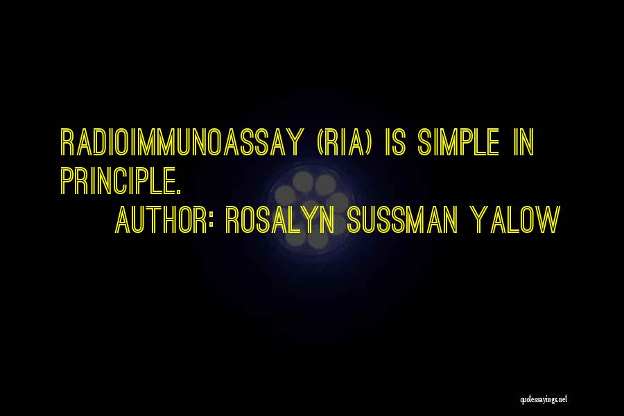 Rosalyn Sussman Yalow Quotes 81685