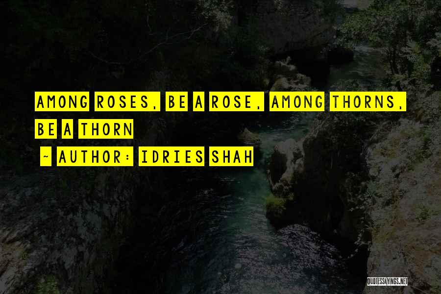 Rose Among Thorns Quotes By Idries Shah