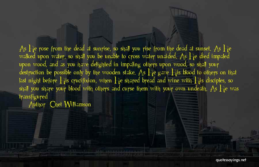 Rose And Cross Quotes By Chet Williamson