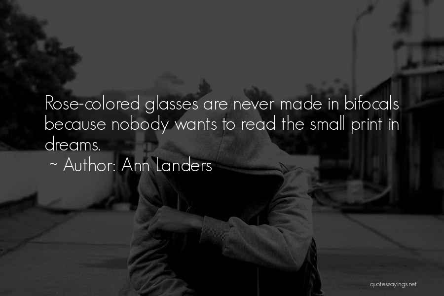 Rose Colored Quotes By Ann Landers