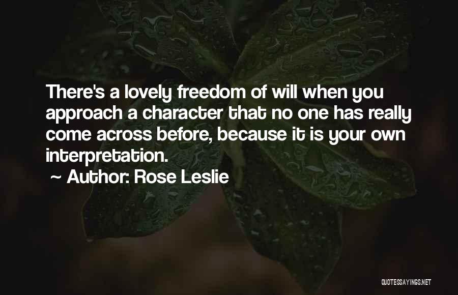 Rose Leslie Quotes 189643