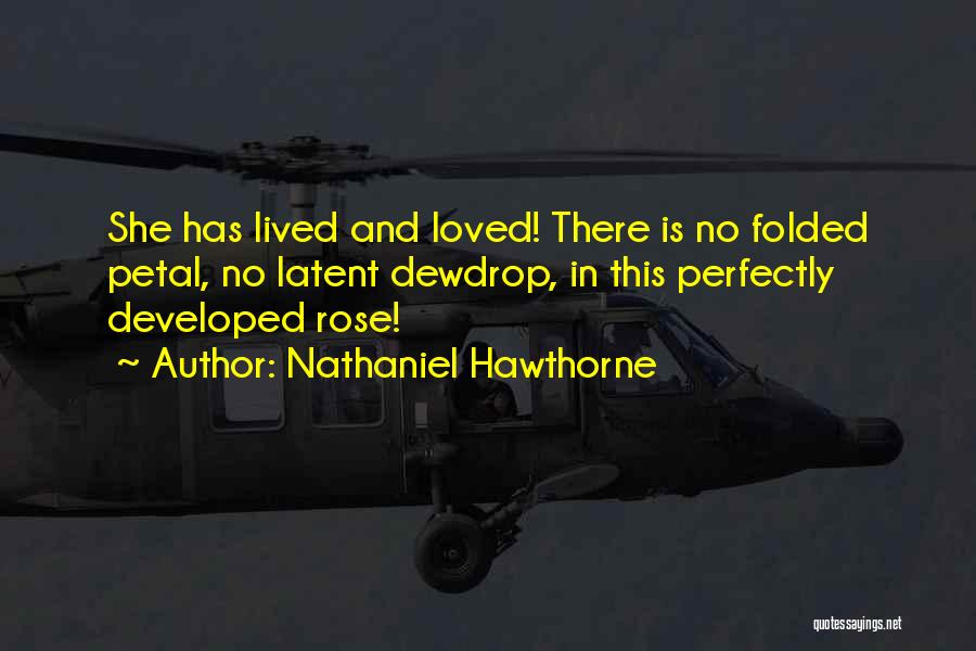 Rose Petal Love Quotes By Nathaniel Hawthorne