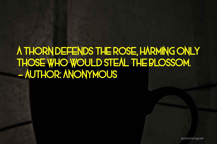 Rose Thorn Quotes By Anonymous