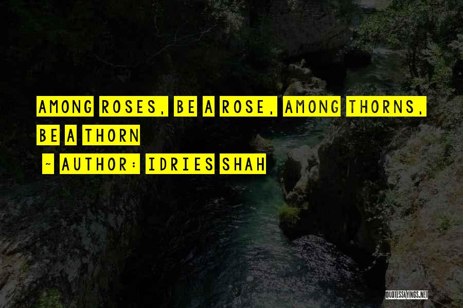 Rose Thorn Quotes By Idries Shah