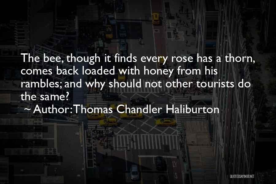 Rose With Quotes By Thomas Chandler Haliburton