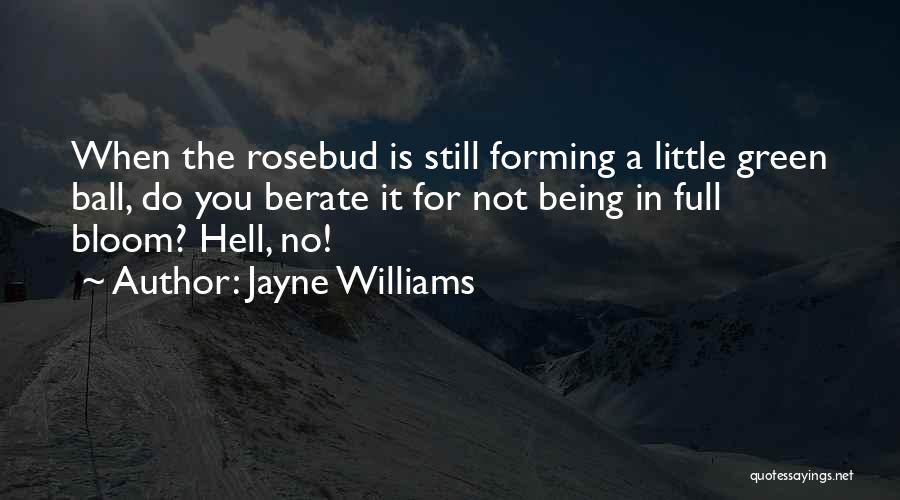 Rosebud Quotes By Jayne Williams