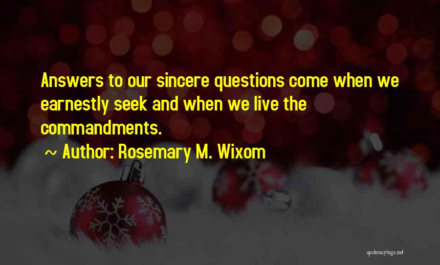 Rosemary M. Wixom Quotes 427305