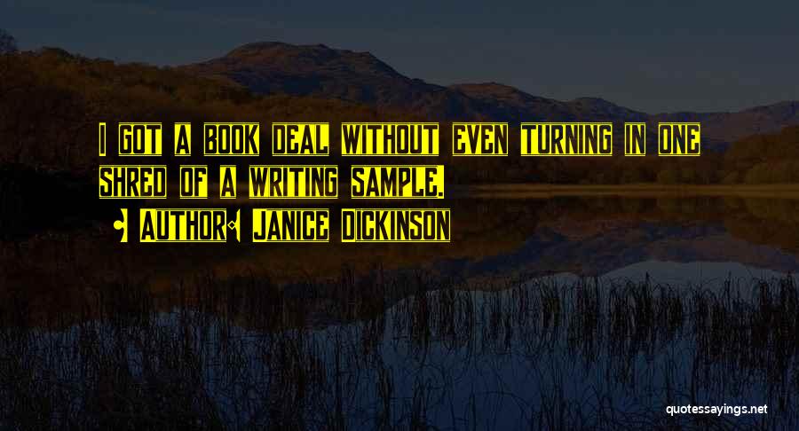 Rosenak Eye Quotes By Janice Dickinson