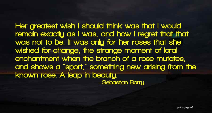 Roses And Beauty Quotes By Sebastian Barry