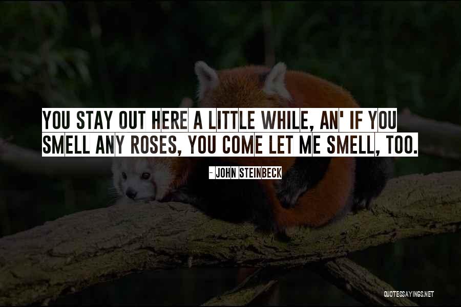 Roses Smell Quotes By John Steinbeck Roses Smell Quotes By John Steinbeck
