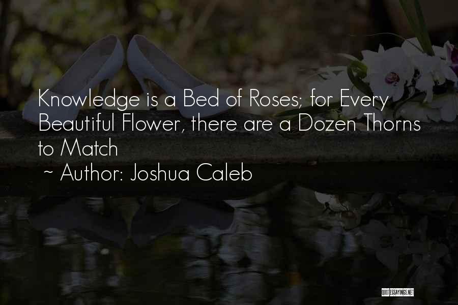 Roses Thorns Quotes By Joshua Caleb