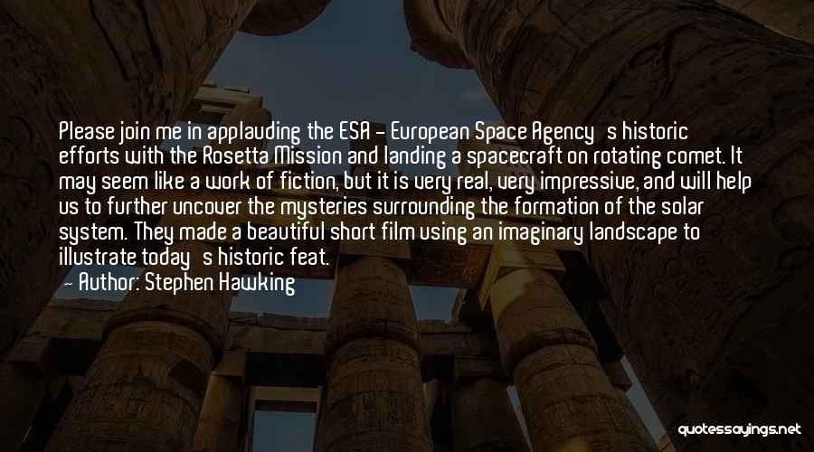 Rosetta Mission Quotes By Stephen Hawking