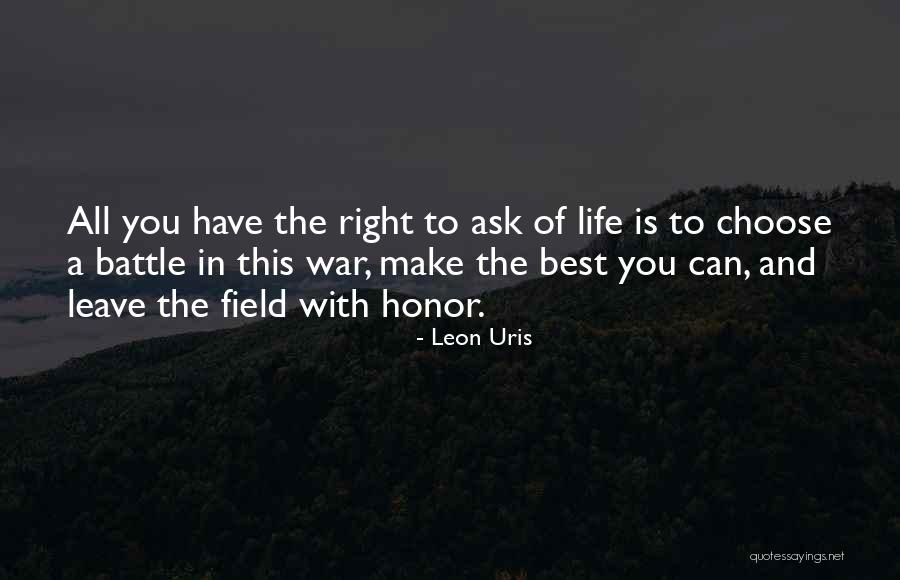 Roslynscho Quotes By Leon Uris Roslynscho Quotes By Leon Uris