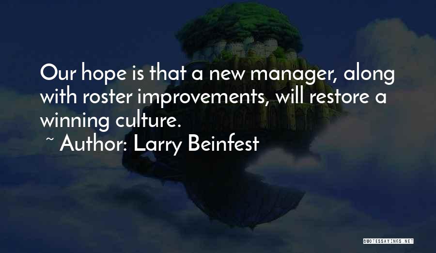 Roster Quotes By Larry Beinfest