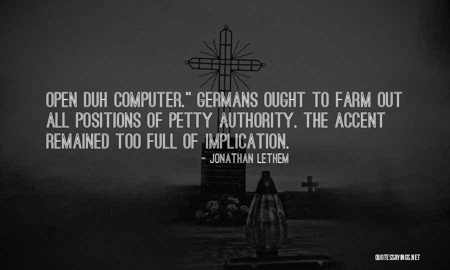 Rostock Germany Quotes By Jonathan Lethem Rostock Germany Quotes By Jonathan Lethem