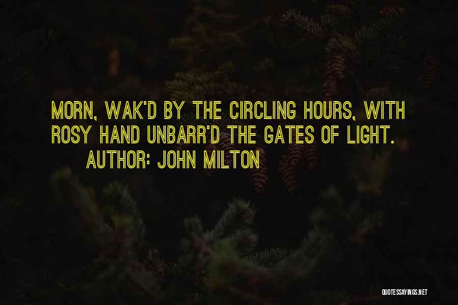 Rosy Quotes By John Milton