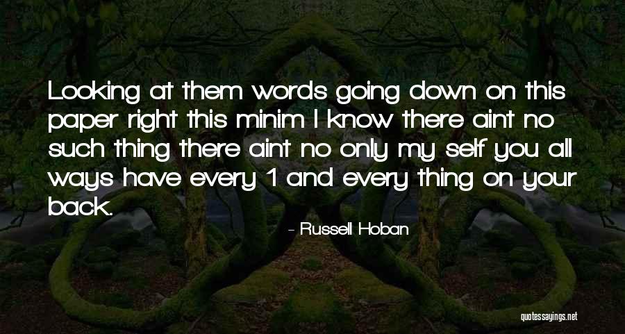 Rotskoff Lori Quotes By Russell Hoban Rotskoff Lori Quotes By Russell Hoban