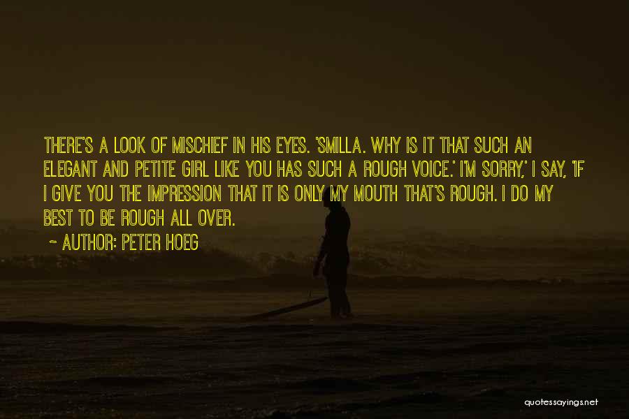 Rough Look Quotes By Peter Hoeg