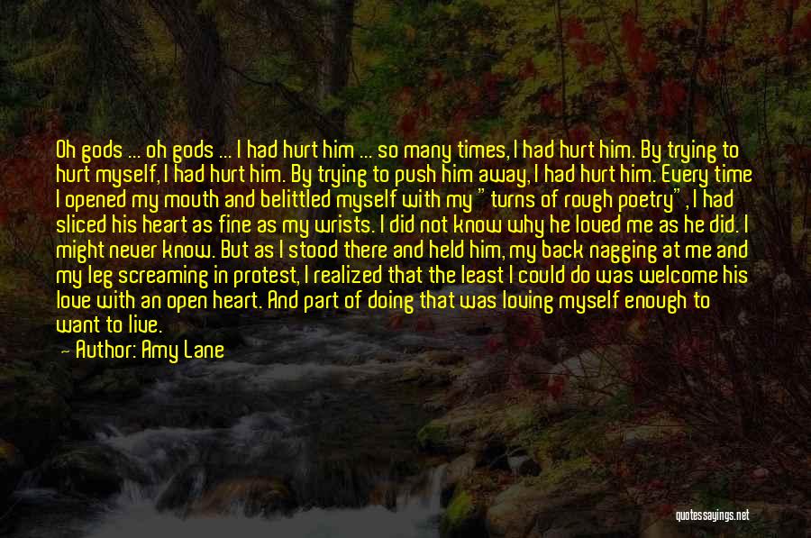 Rough Times In Love Quotes By Amy Lane