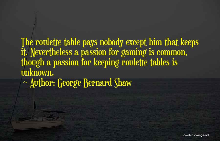 Roulette Quotes By George Bernard Shaw
