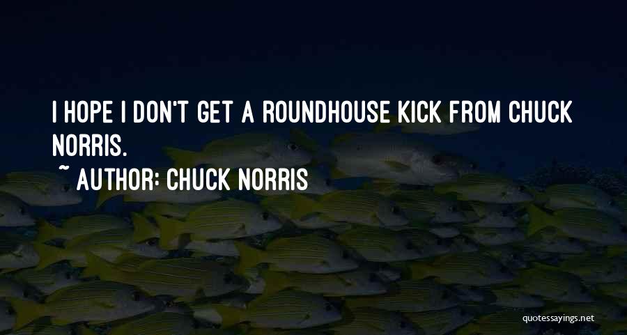 Roundhouse Kick Quotes By Chuck Norris