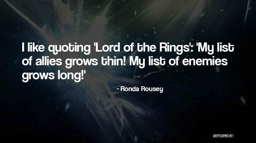 Rousey Quotes By Ronda Rousey