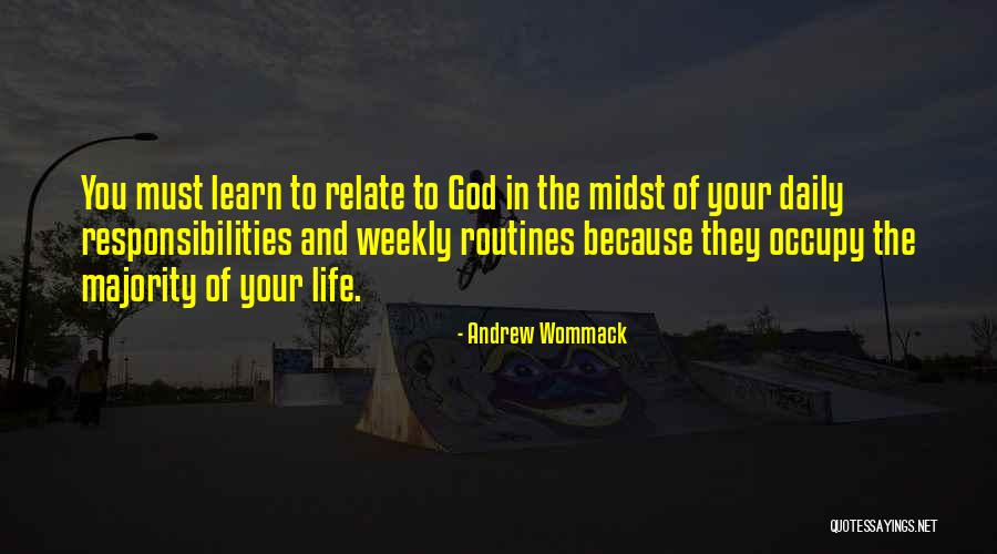 Routines In Life Quotes By Andrew Wommack Routines In Life Quotes By Andrew Wommack