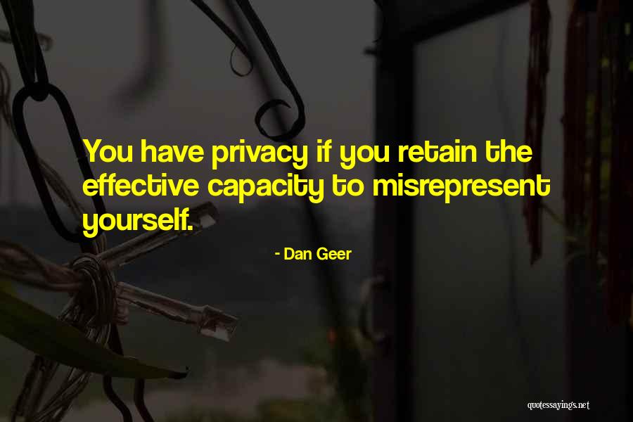 Rozkosz Po Quotes By Dan Geer